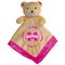 Mississippi State Bulldogs Security Bear Plush Pink 14X14 Embroidered Logo